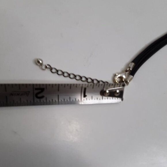 Vintage Native American Silver Tone Gem Pendant Necklace Y2K - Picture 7 of 8